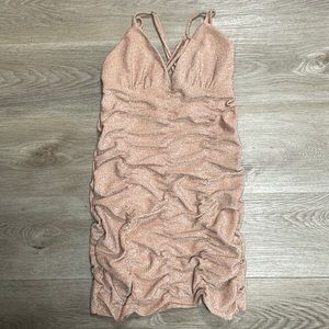 sparkly light pink dress